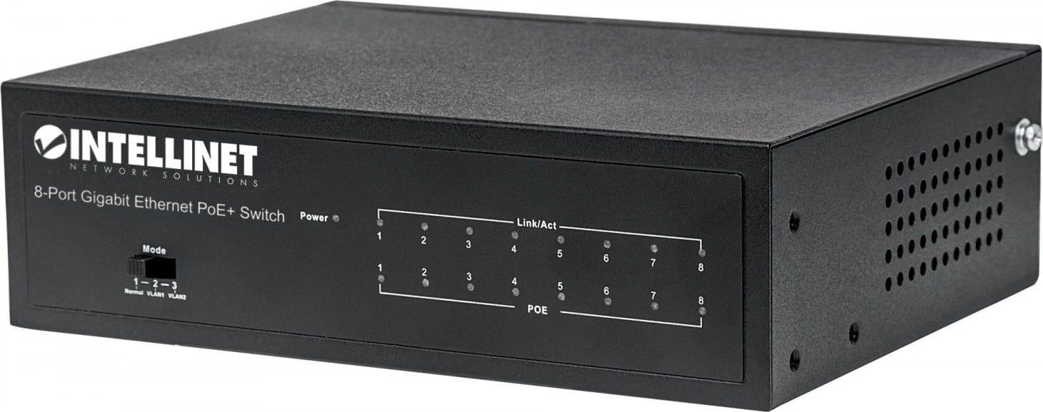 Switch Intellinet me 8 porta Gigabit PoE + VLAN