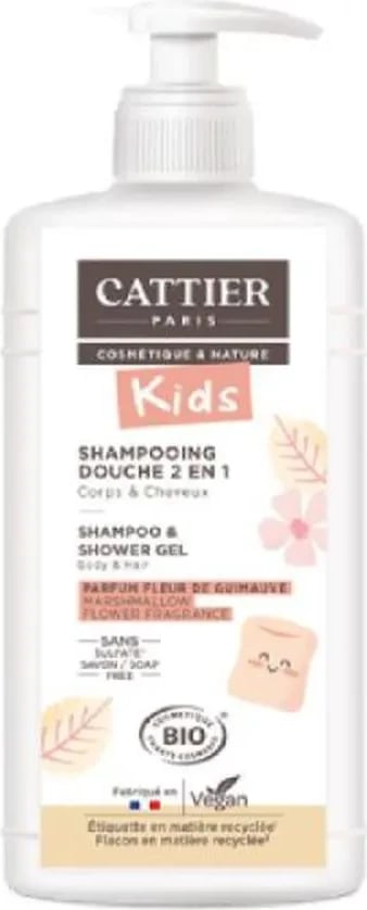 Shampon & xhel dushi për fëmijë Cattier Paris Champu Gel Ducha Malvavisco unisex 500ml