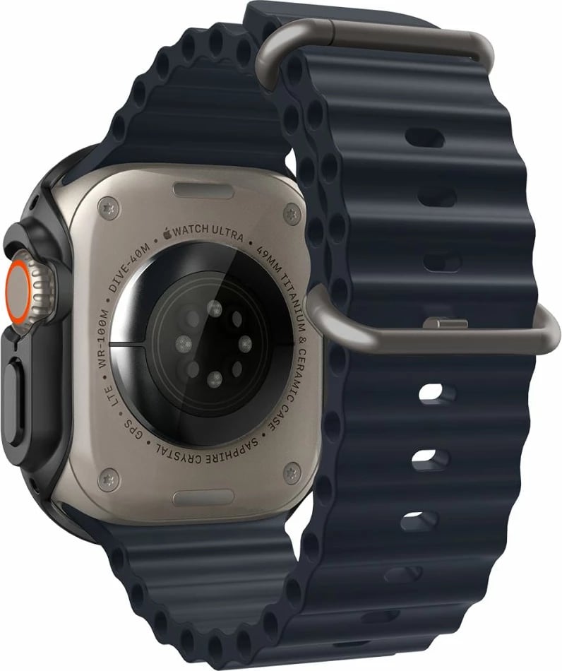 Mbështjellës Spigen Thin Fit për Apple Watch Ultra 49mm, Zi