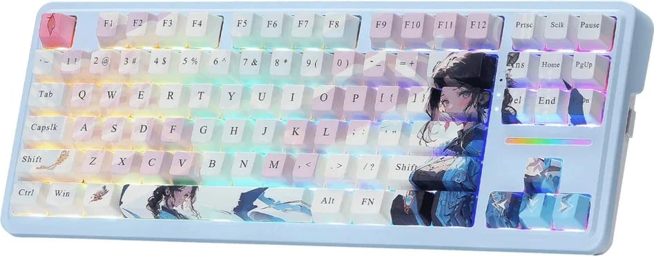 Tastierë mekanike Redragon Antonium PRO K728AK-RGB-PRO, 80%, RGB, wireless/wired, blue