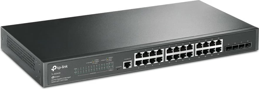Switch TP-LINK SG3428, 24xGE, 4xSFP, i zi, rack