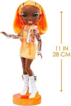 Kukull Rainbow High Michelle St. Charles me aksesorë, portokalli