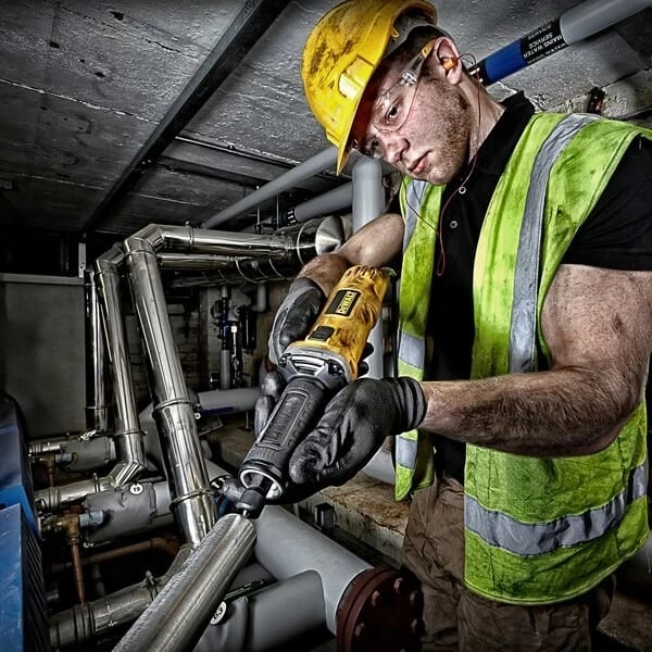 Makinë bluarëse e drejtë DeWalt DWE4884-QS, 450 W, 25000 RPM, Verdhë Makinë bluarëse e drejtë DeWalt DWE4884-QS, 450 W, 25000 RPM, Verdhë