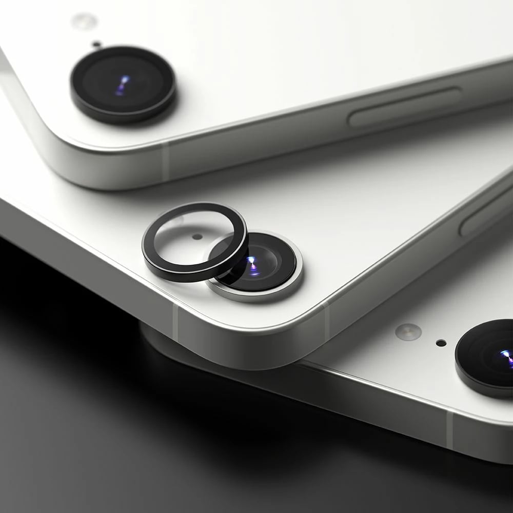 Mbrojtës kornize kamere Ringke për iPhone 16e, 2 copë, Zi