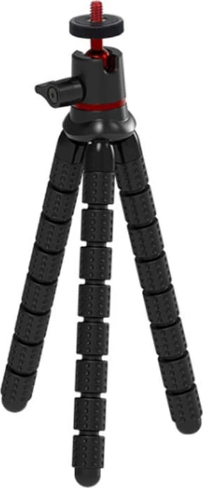 Tripod fleksibil Puluz PU860 me telekomandë, për kamera DSLR, GoPro dhe celular, i zi