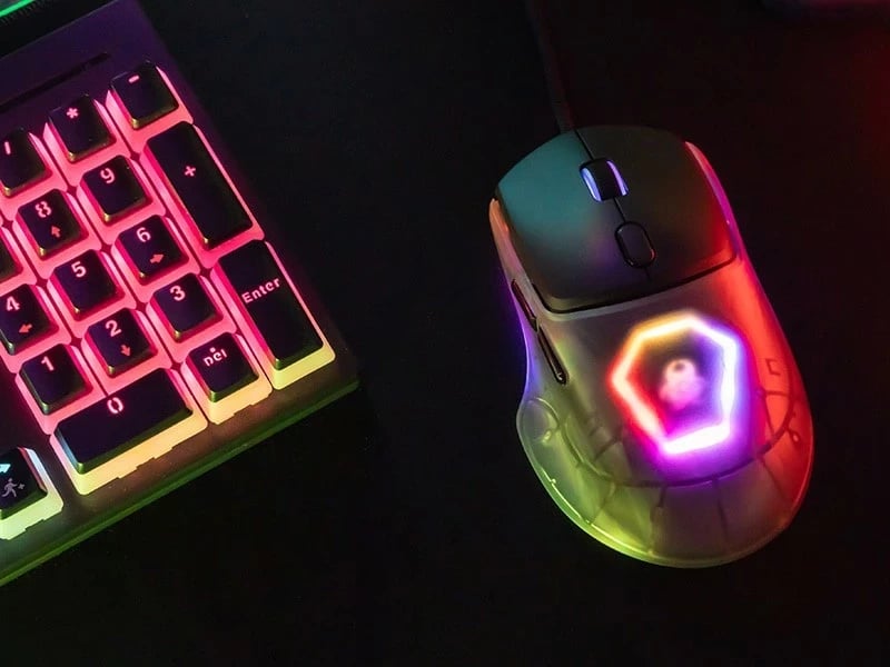 Maus Tracer GameZone NEON USB, RGB, 12400 dpi, i zi