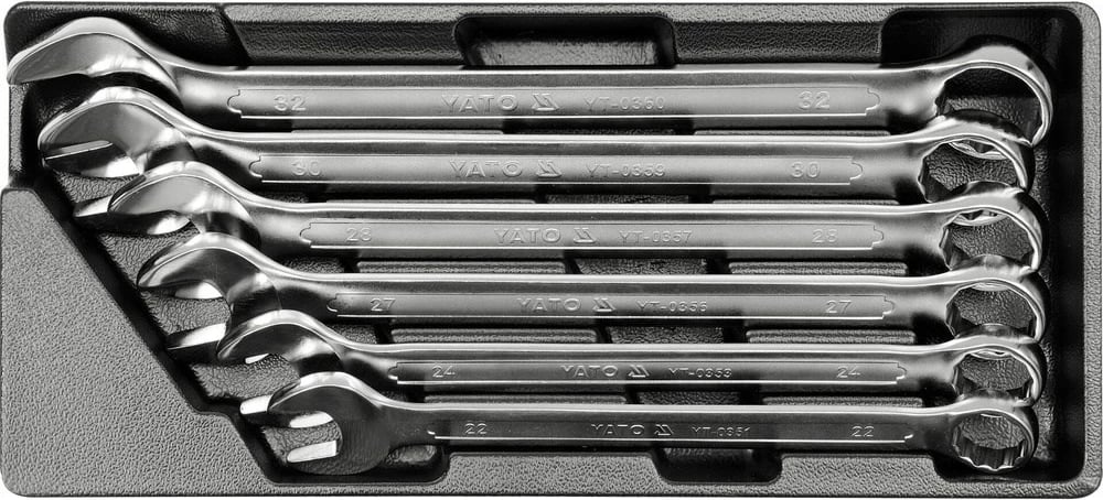 Set çelësa kombinues YATO YT-5532, çelik inox, krom, 22-32 mm