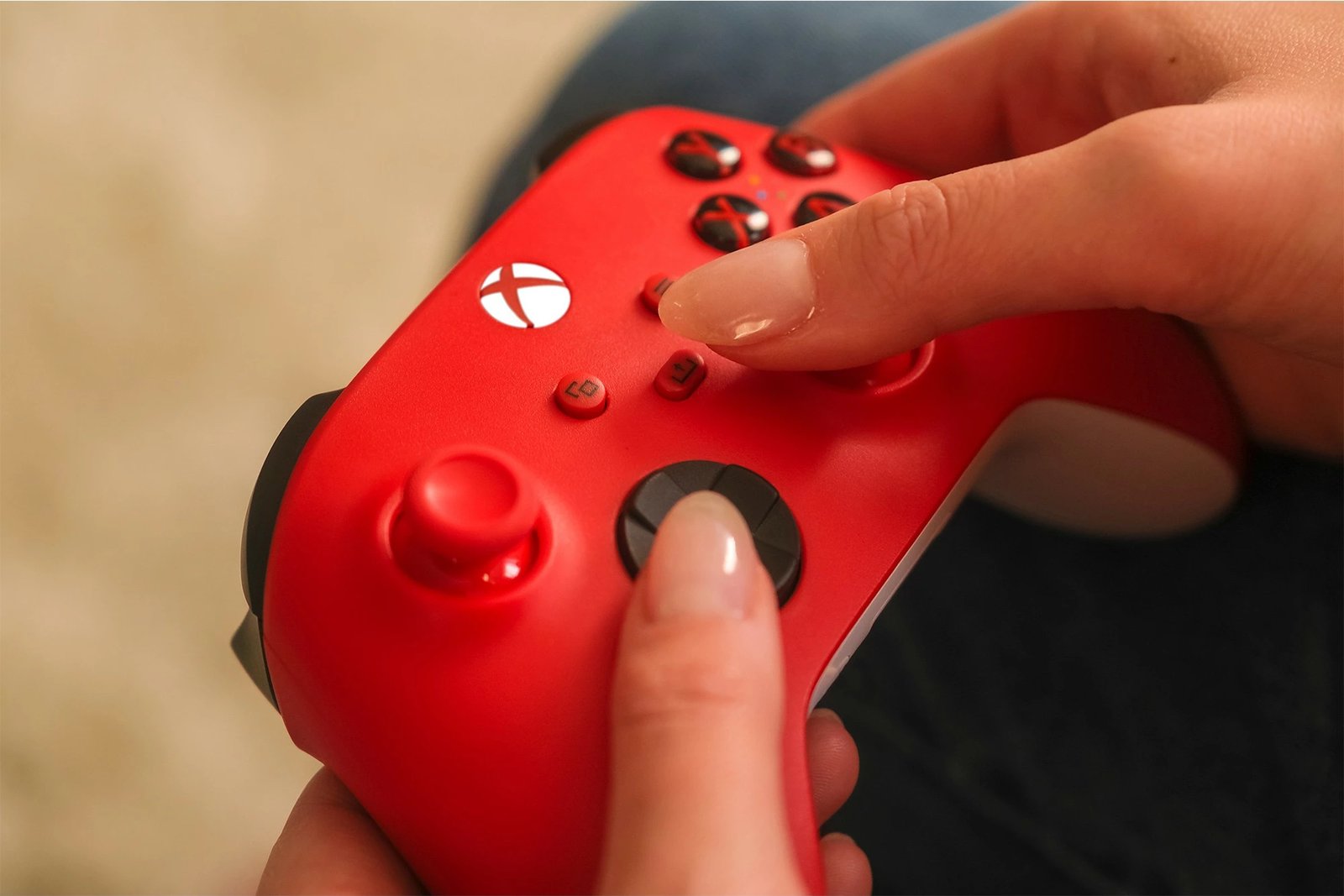 Gamepad Microsoft Xbox Wireless Controller, Bluetooth/USB, i kuq