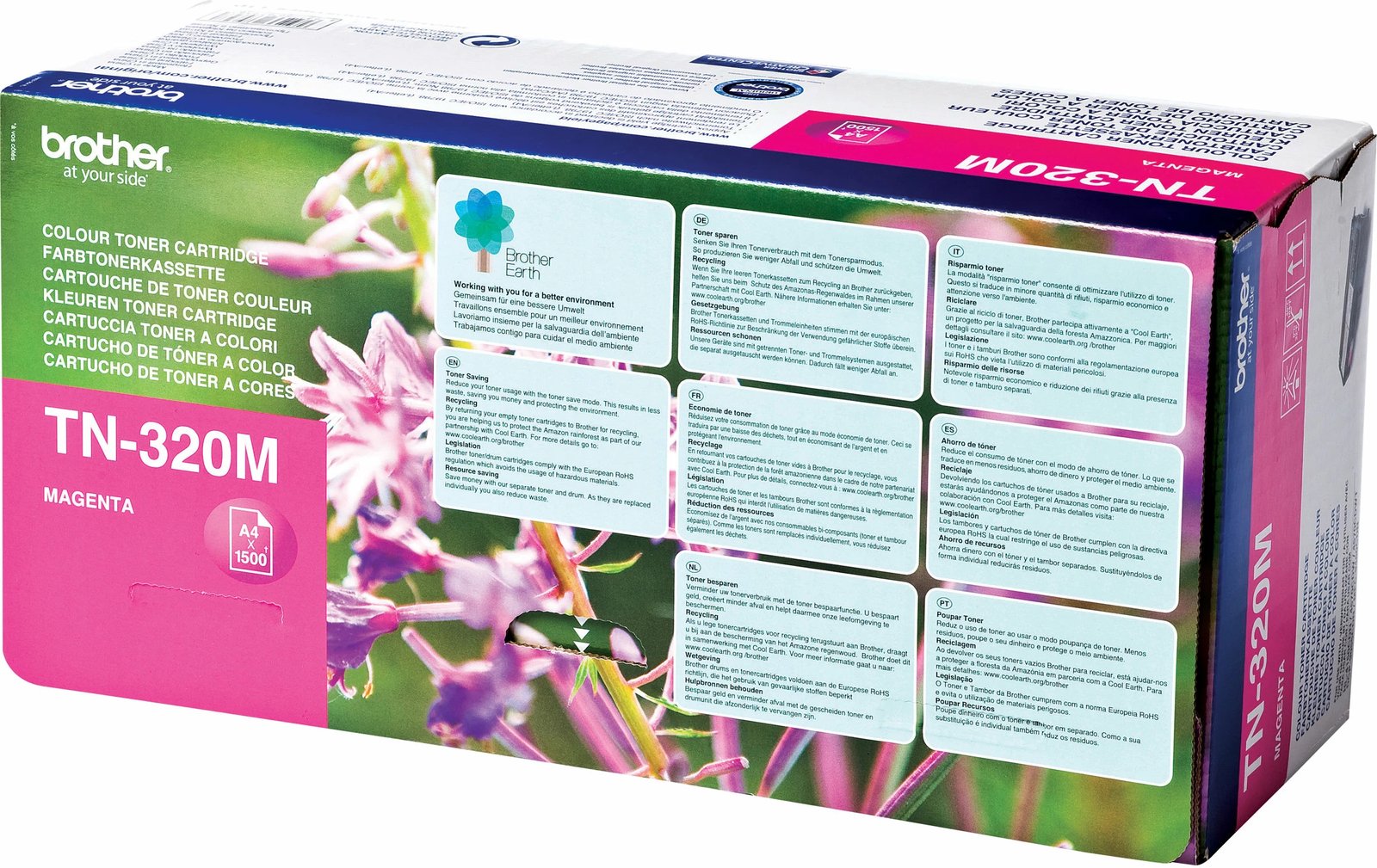 Toner Brother TN-320M, Magenta, për printer Brother, 1500 faqe