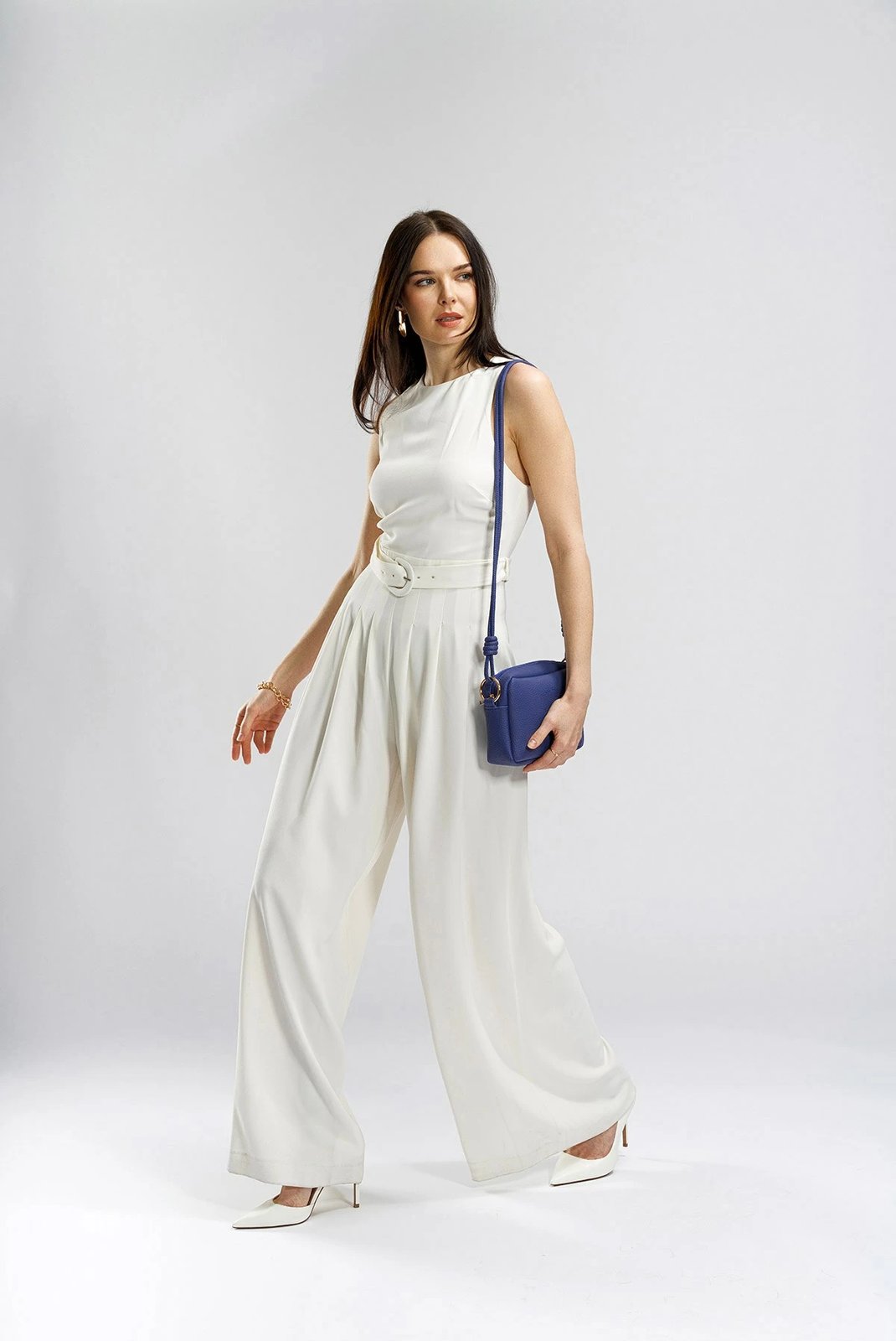 Çantë crossbody ngjyrë sax blue Lucky Bees, 1269 Reg