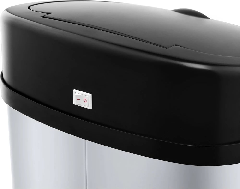 Kosh mbeturinash Lamart LT8021, 30L, inox, i zi, me sensor