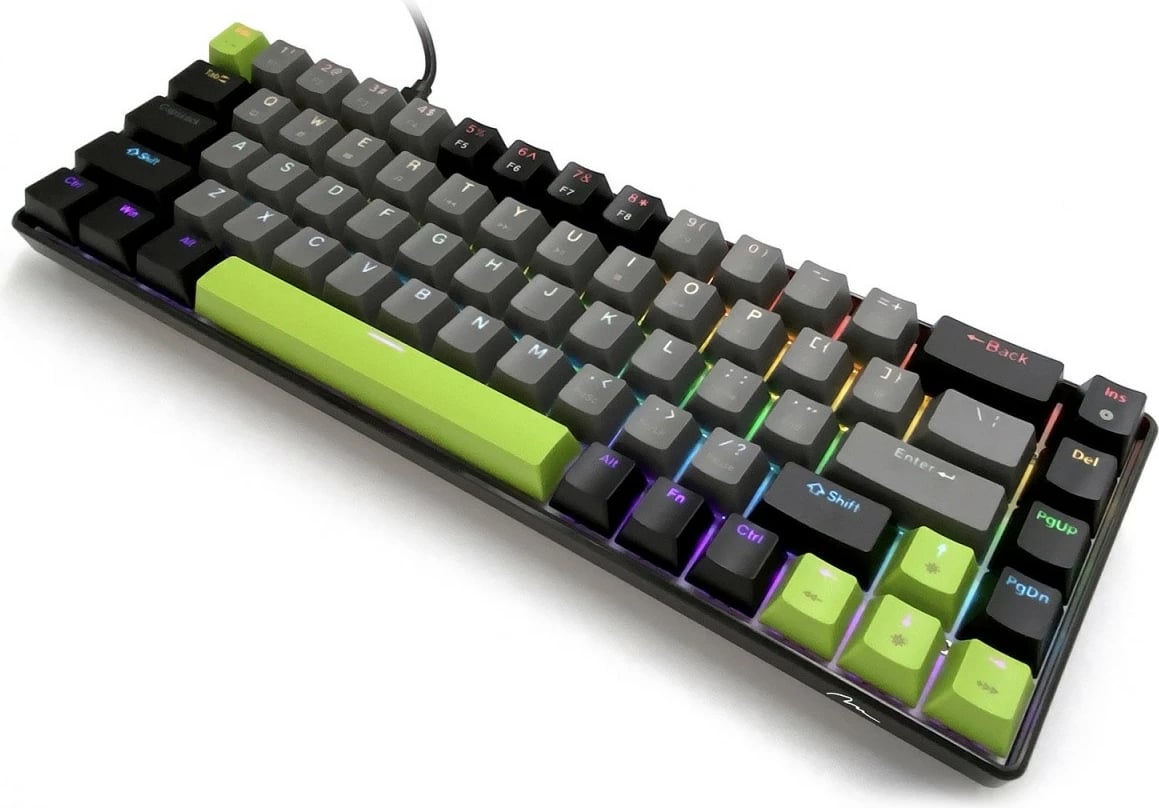 Tastierë mekanike gaming Media-Tech Red Core MX60 MT1260 60% USB-C me RGB, e zezë/gri/e gjelbër