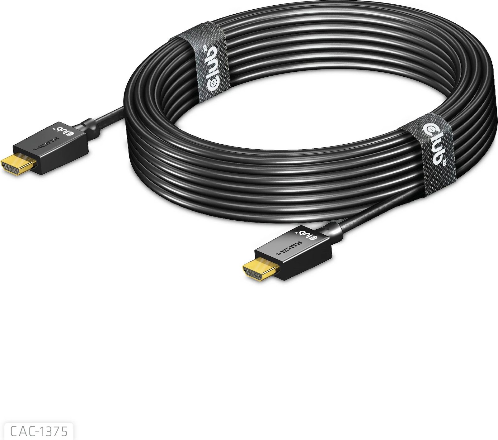 Kabllo HDMI Club3D 2.1 Ultra High Speed 5m, e zezë