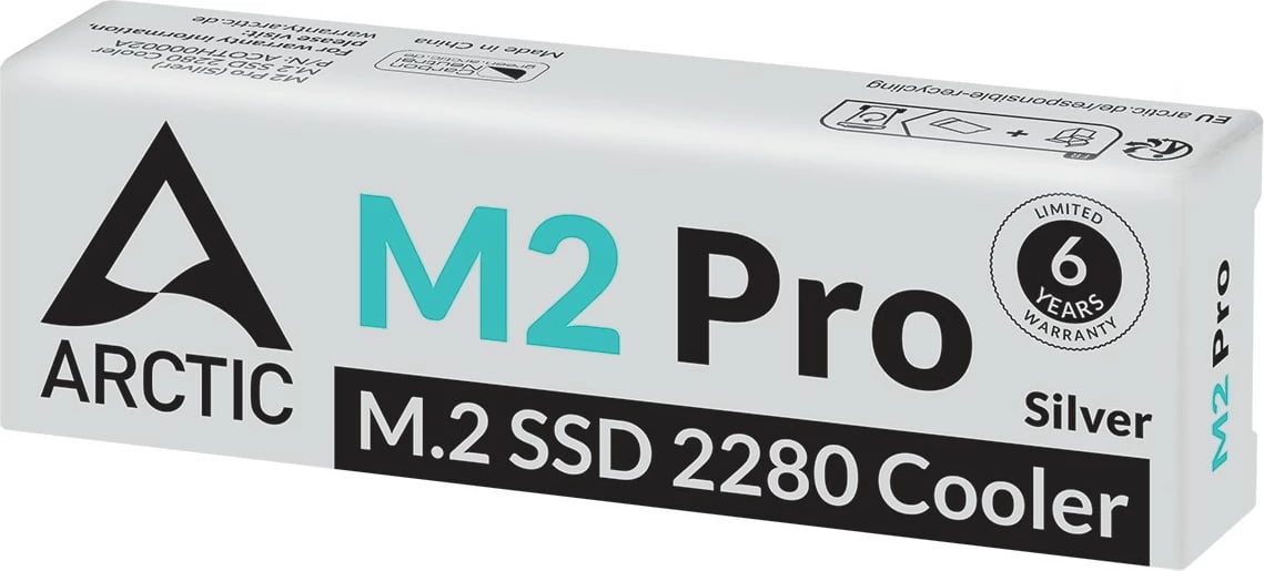Ftohës SSD ARCTIC M2 Pro, Heatsink/Radiator, Silver