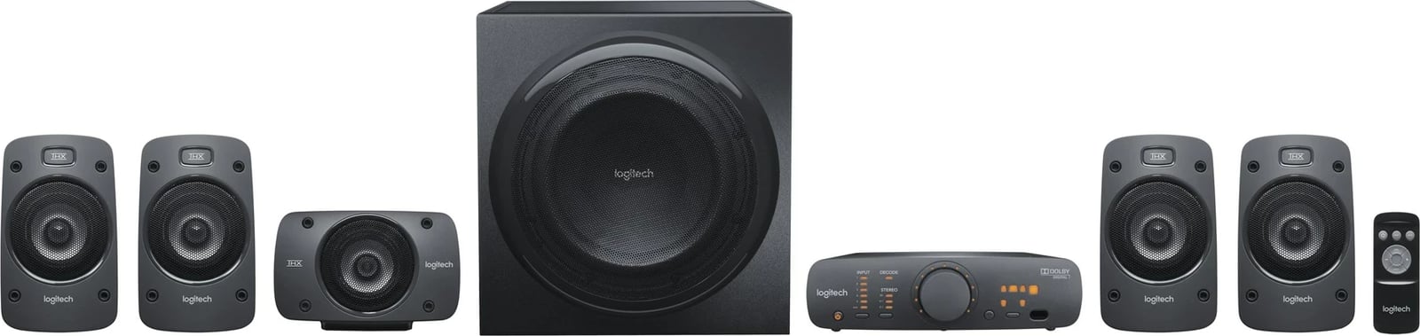 Logitech Surround Sound Speakers Z906 500 W Black 5.1 channels Logitech Surround Sound Speakers Z906 500 W Black 5.1 channels