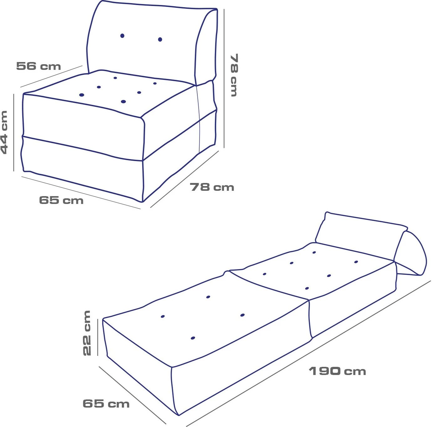 Krevat-karrige një vendës, Atelier del Sofa, kadife bezhë