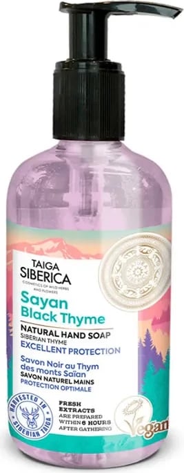 Sapun i lëngshëm për duar Natura Siberica Sayan Black Thyme 300ml
