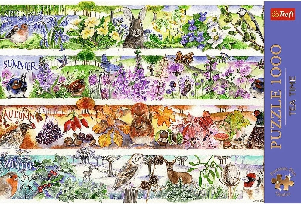 Puzzle Trefl 1000 pjesë Four Seasons, karton, 68.3x48cm