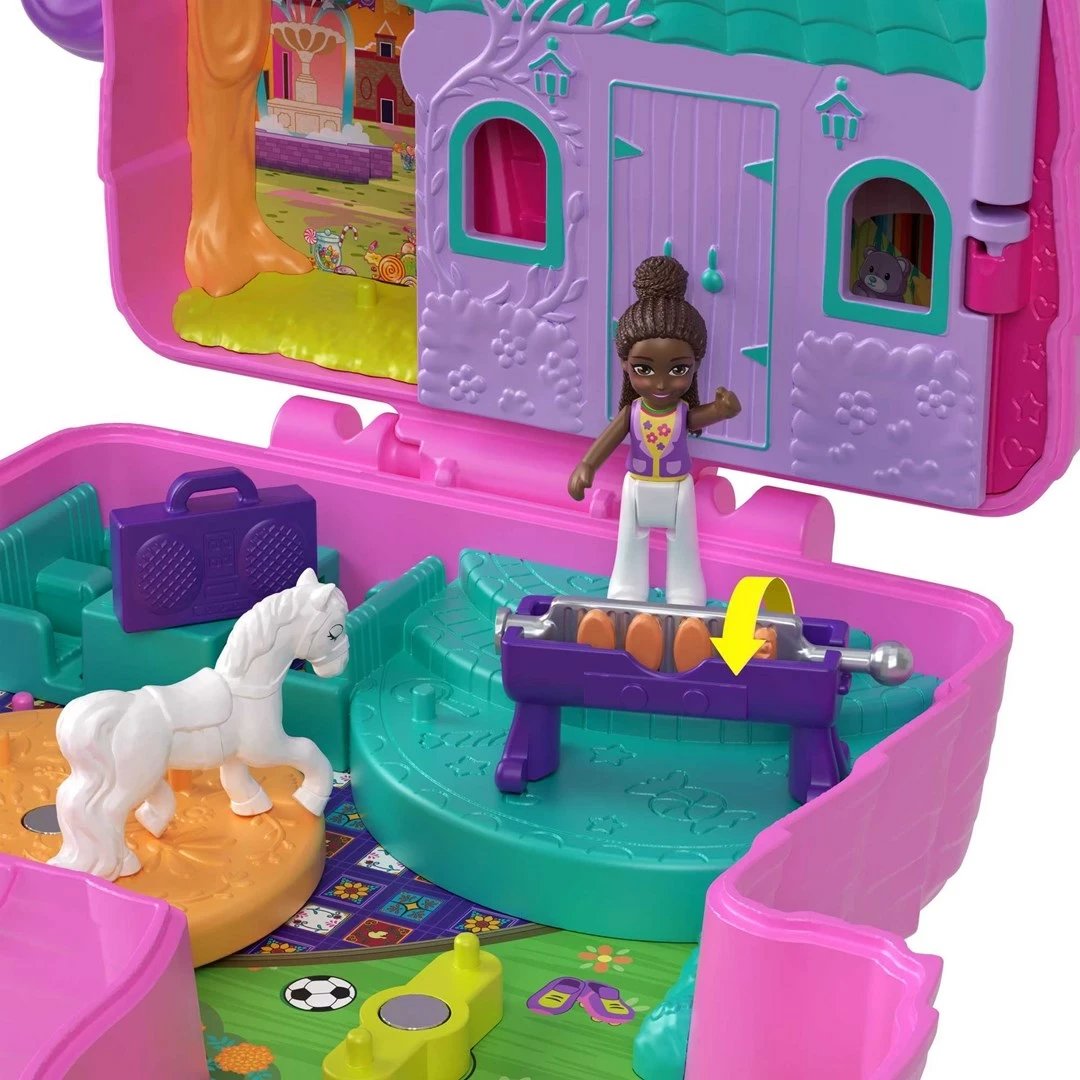 Set lodrash Polly Pocket Piñata Party Compact, MATTEL, HKV32, shumëngjyrëshe