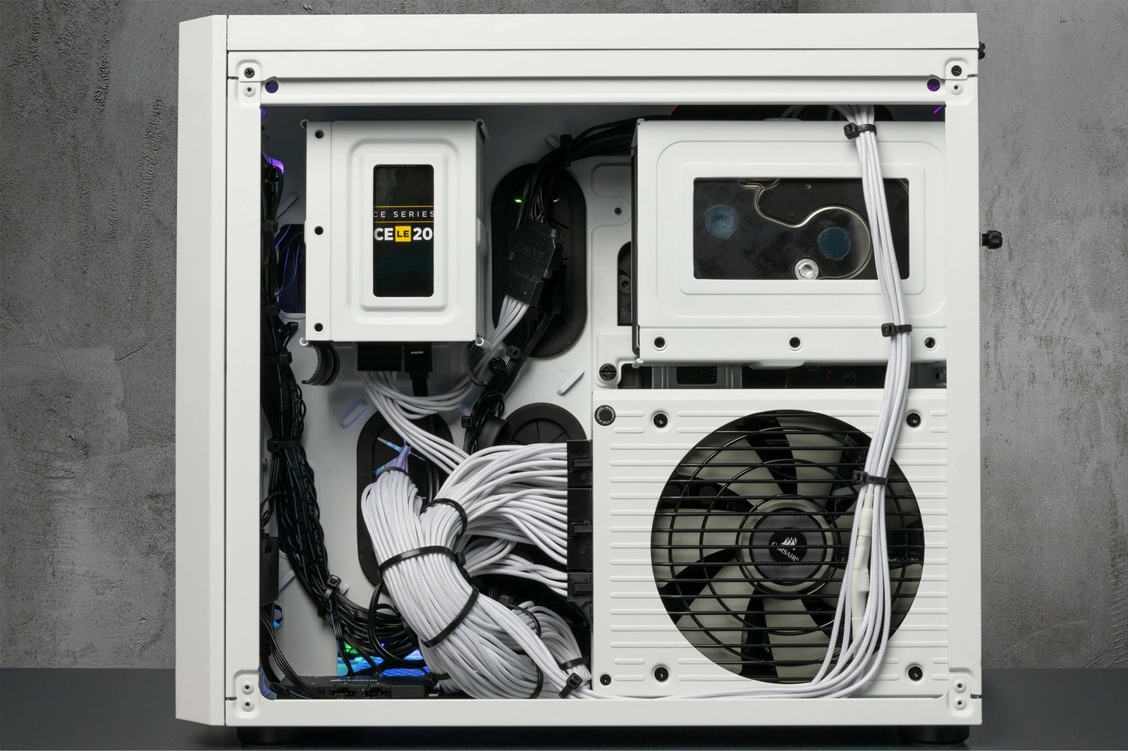 Kasë Corsair Crystal 280X, micro ATX, xham i temperuar, e bardhë
