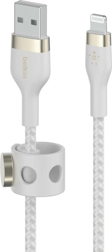 Kabllo Belkin CAA010BT2MWH, 2 m, USB A, USB C/Lightning, Bardhë