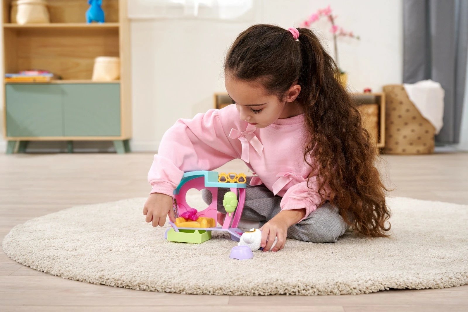 Set lodrash Pamper Petz House me qen, Simba, 16 cm, me aksesorë