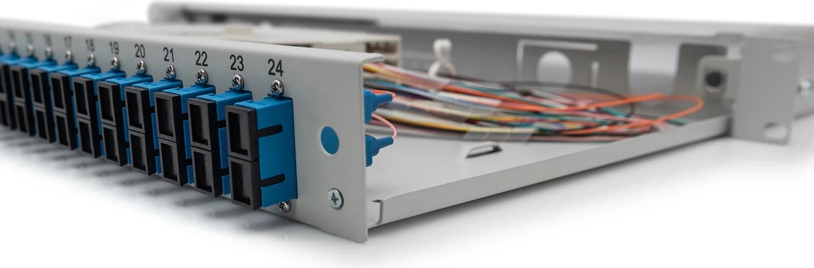 Kutia për fibra optike Digitus, SC, OS2, Gri