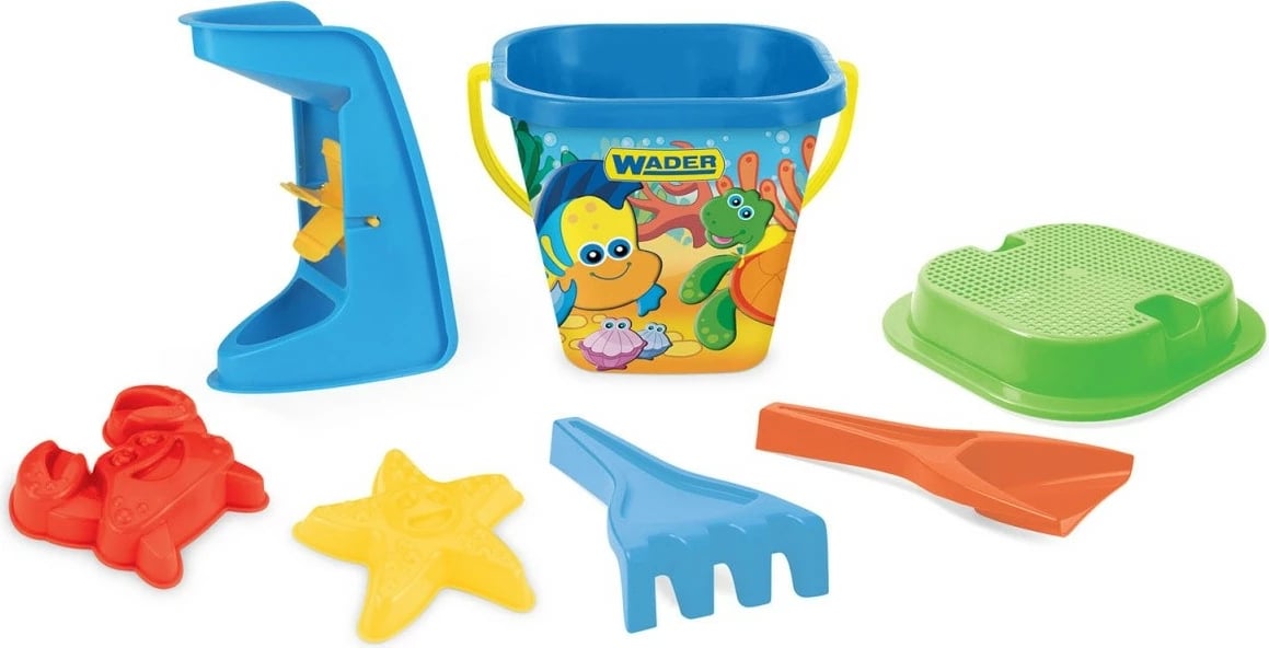 Set lodrash rëre Wader 75042, 7 elemente, plastikë, ngjyra të përziera