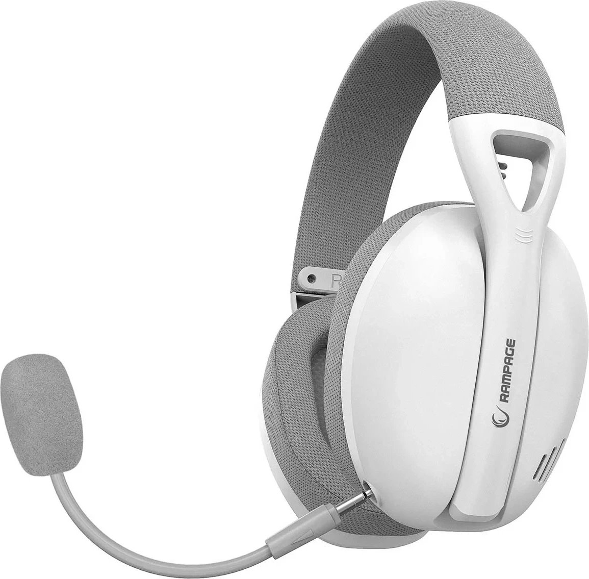 Kufje gaming Rampage CRACKH11, 7.1, wireless, të bardha