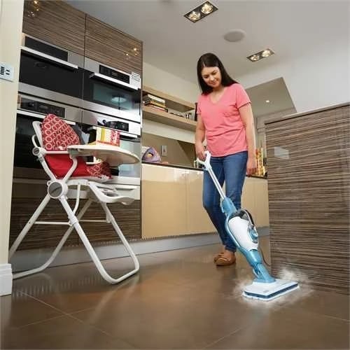 Pastrues me avull BLACK+DECKER FSMH1351SM-QS, 0.5 L, 1300 W, bardhë/turquoise