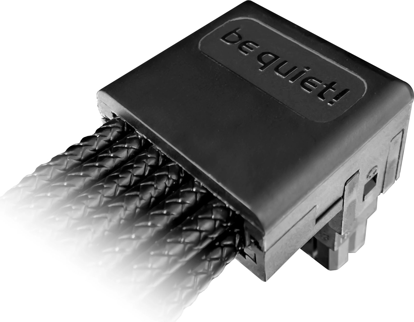Kabllo energjie be quiet! 12V-2x6 / 12VHPWR 90°, 0.7m, e zezë