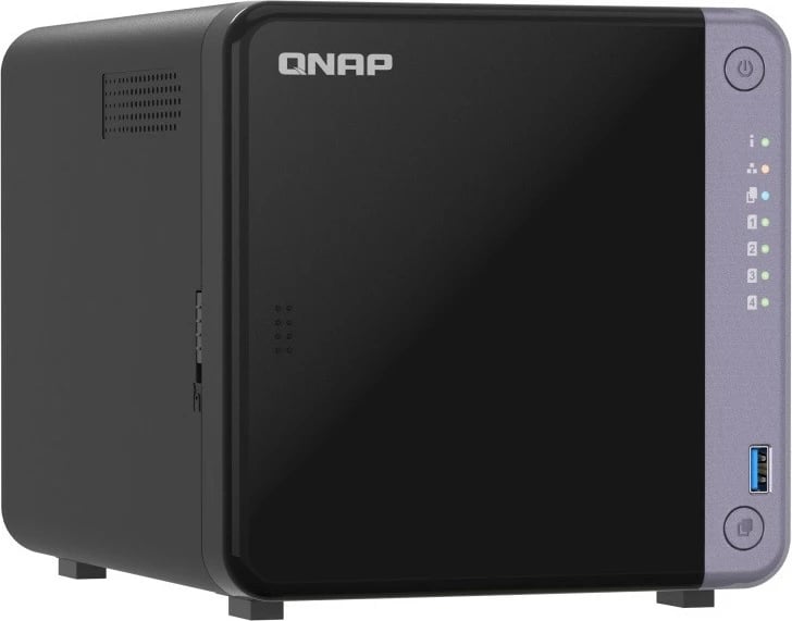 NAS desktop QNAP TS-432X-4G, 4 vende për disqe, 4 GB RAM, 10GbE, E zezë