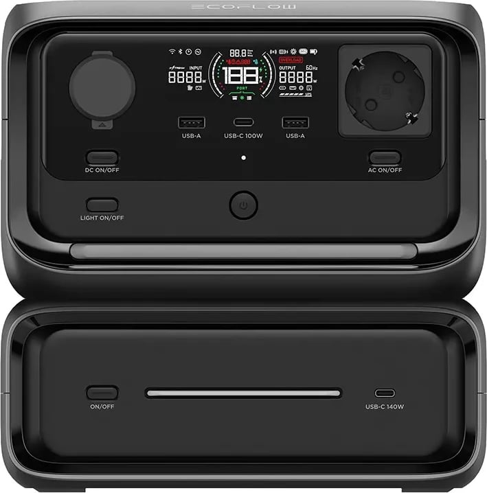 Stacion portativ energjie EcoFlow River 3 Max, 572 Wh, LiFePO4, i zi