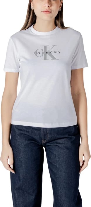 Maicë për femra Calvin Klein Jeans, të bardhë