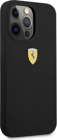 Mbështjellës Ferrari FESSIHMP13LBK për iPhone 13 Pro/13 6.1", silikon, MagSafe, zi