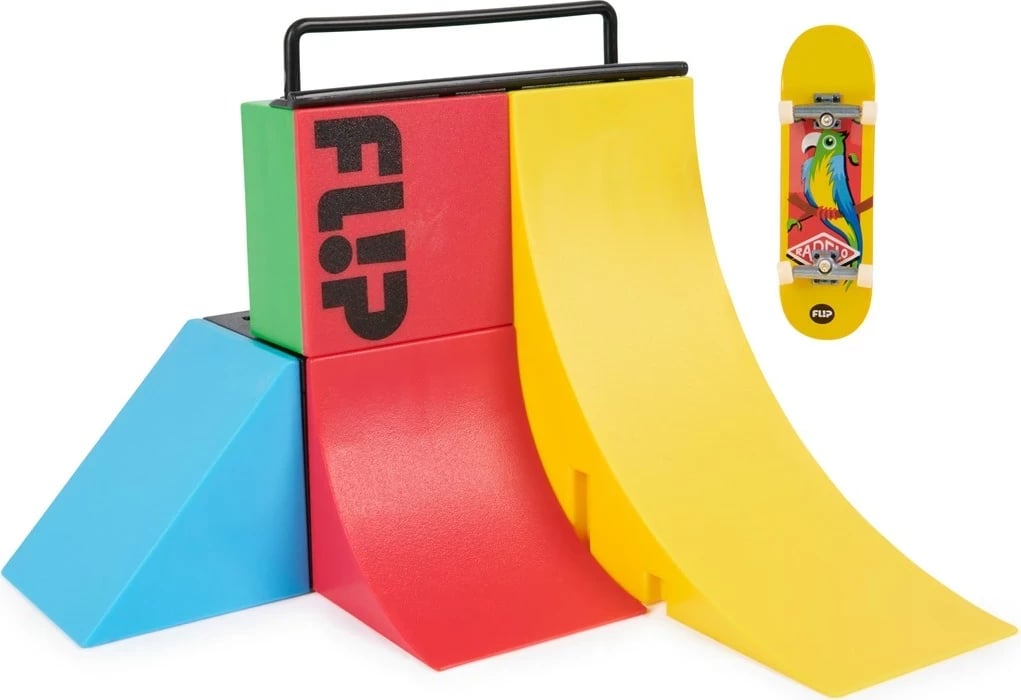Set rampash Tech Deck Competition Wall 2.0 X-Connect Park Creator, me fingerboard ekskluziv, shumëngjyrësh