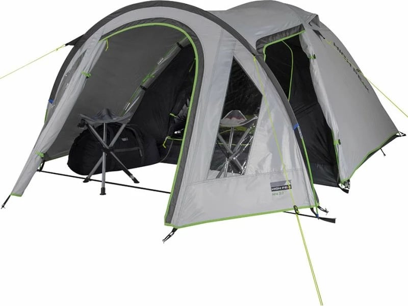 Tenda për turizëm High Peak Kira 4, gri e lehtë