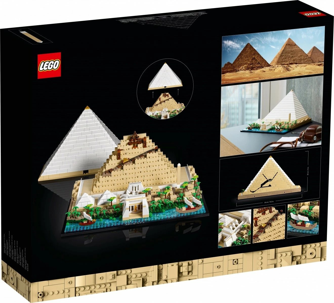 Set ndërtimi LEGO Architecture Pyramid of Khufu 21058, 1476 pjesë