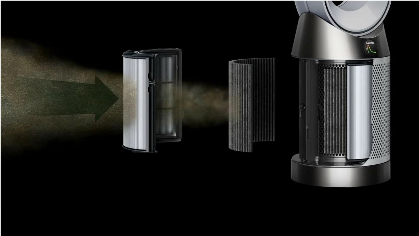 Purifikator ajri Dyson Purifier Cool PC1, HEPA 13, smart, argjendtë