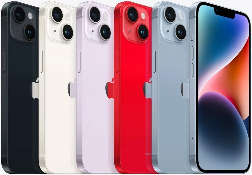 Celular Apple iPhone 14, 6.1", iOS 16, 128 GB, i zi