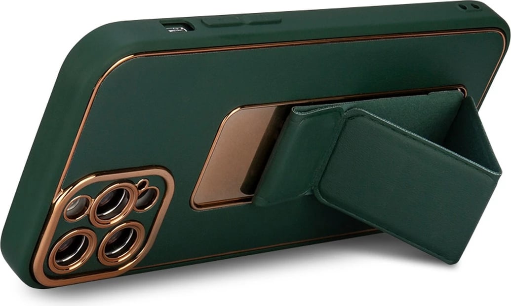 Mbështjellës Hurtel New Kickstand Case për iPhone 12 Pro, me qëndrim, e gjelbër