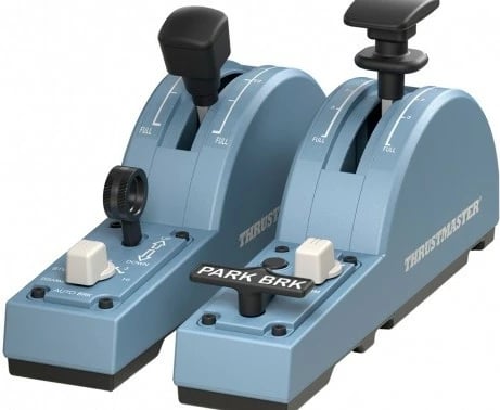 Kontrollues fluturimi Thrustmaster TCA Quadrant Add-on Airbus Edition, për PC, Azure/Black