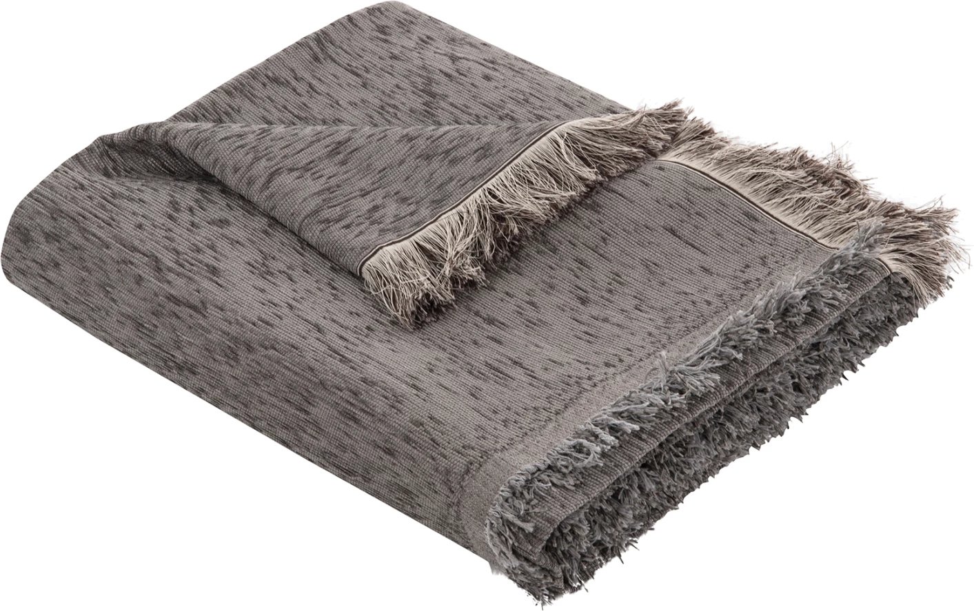 Mbulesë divani me franja DREAMTOPIA FH12164.08 ngjyrë gri 178x178cm