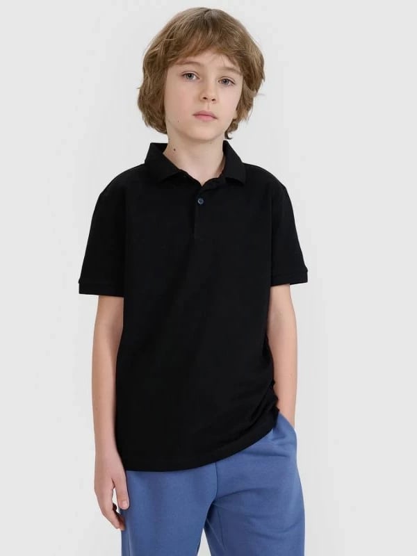 Maicë polo për fëmijë 4F, e zezë