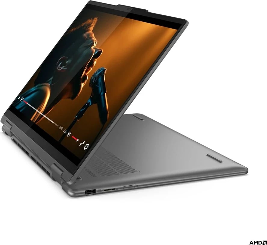 Laptop hibrid Lenovo Yoga 7, AMD Ryzen 7 8840HS, 14 inch, Gri