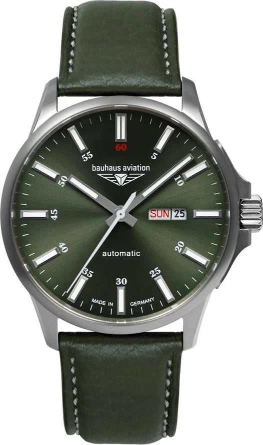 Orë automatike Bauhaus Aviation 2866-4, rrip i gjelbër