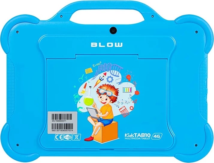 Tablet për fëmijë BLOW KidsTAB10 4G, 10.1", 4GB RAM, 64GB, Android 12, Kaltër me mbështjellës