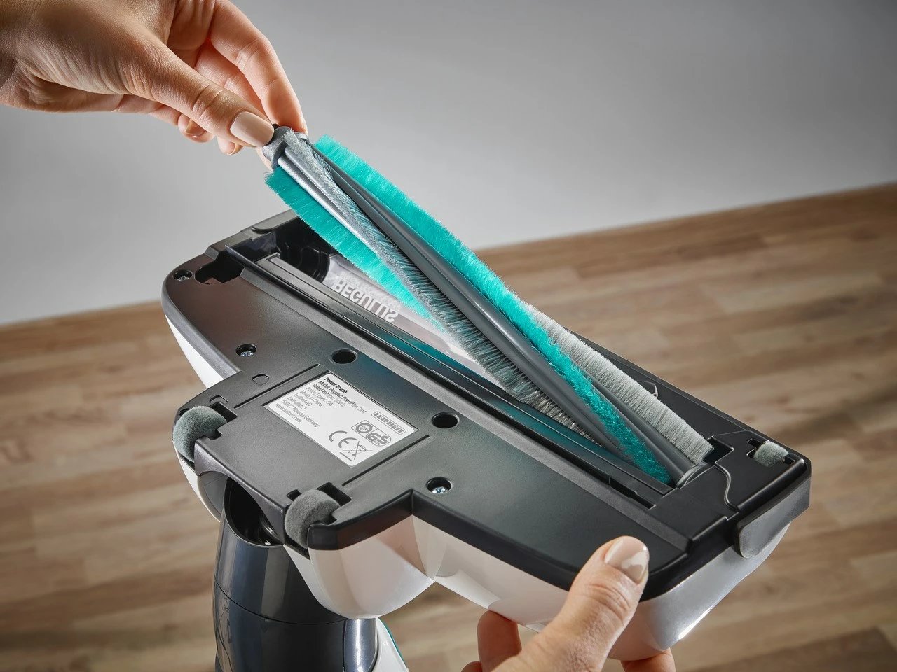 Fshesë elektrike pa kabllo Leifheit PowerVac 2in1, 20V, pa qese, bardhë/kaltër