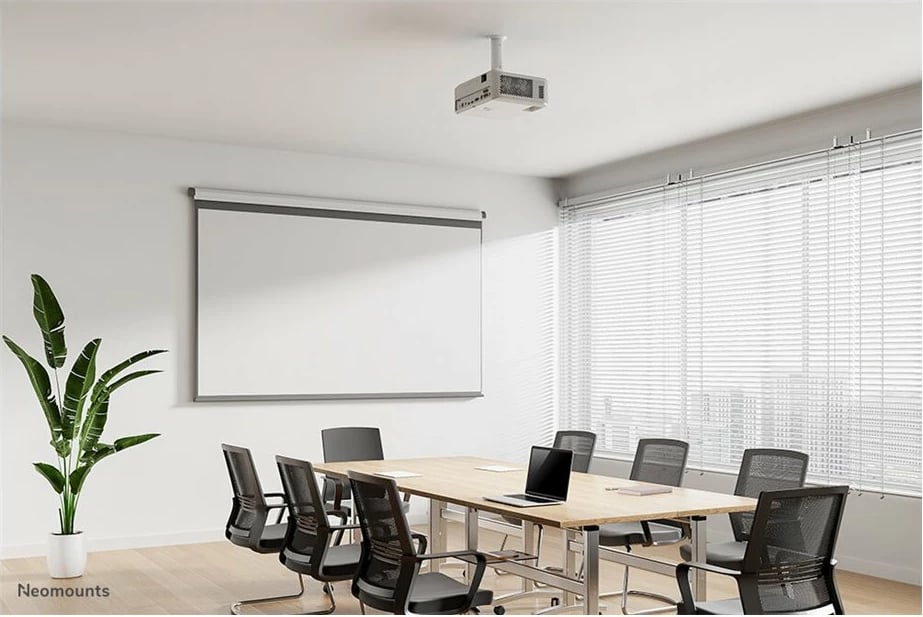 Mbajtës tavani për projektor Neomounts BEAMER-C80WHITE, i bardhë, rregullim lartësie 13-20 cm