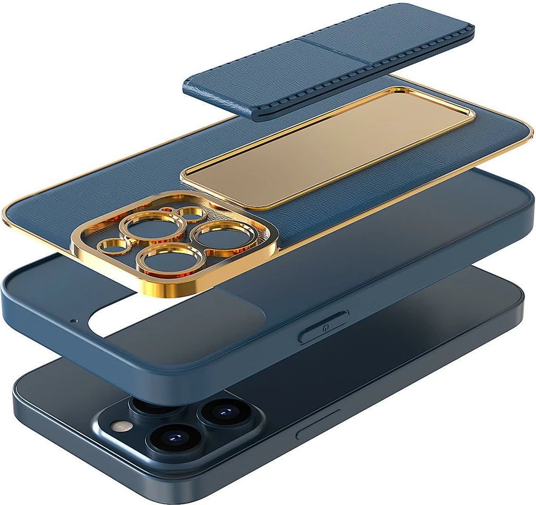 Mbështjellës Hurtel Kickstand Case për Samsung Galaxy A13, silikon, kaltër